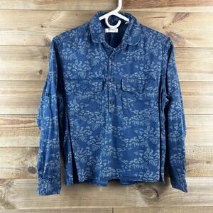 Billy Reid Womens Shirt Long Roll Tab Sleeve Collared Popover Cotton Chambray XS